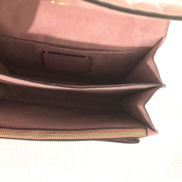 Coach Klare Chain Crossbody With Linear Quilting Flap PINK 2561 - Picture 11 of 15